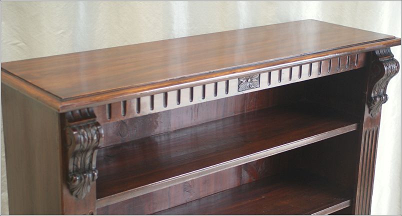 7010 Antique Victorian Mahogany Bookcase (4)